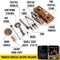 Bartender Kit with Pine Stand Bar Set with Cocktail Shaker Bartending Kit with Essential Bar Accessory Tools 13 pcs Black (Torch not Included)